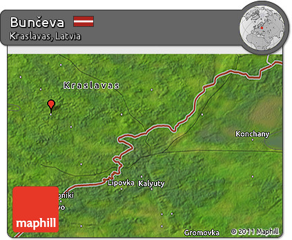 Satellite 3D Map of Bunčeva