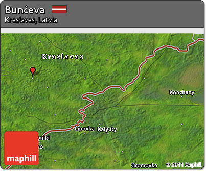 Satellite 3D Map of Bunčeva