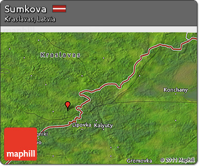 Satellite 3D Map of Sumkova