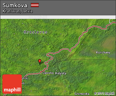 Satellite 3D Map of Sumkova