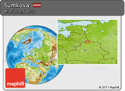 Physical Location Map of Sumkova