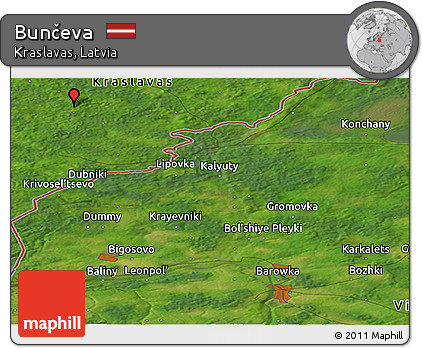 Satellite Panoramic Map of Bunčeva