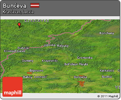 Satellite Panoramic Map of Bunčeva