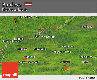 Satellite Panoramic Map of Bunčeva