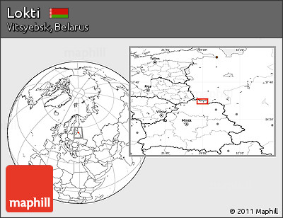 Blank Location Map of Lokti