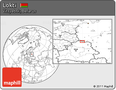 Blank Location Map of Lokti