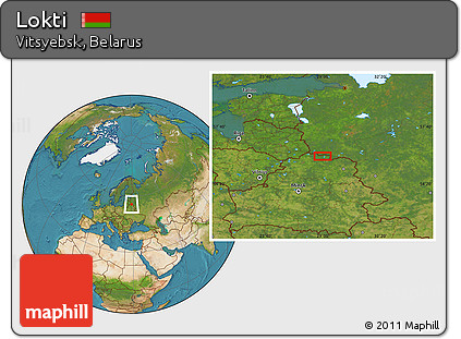 Satellite Location Map of Lokti
