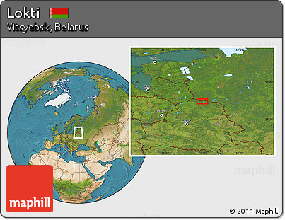 Satellite Location Map of Lokti