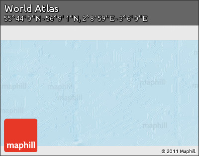 Physical 3D Map of the Area around 55° 56' 31" N, 2° 37' 30" E
