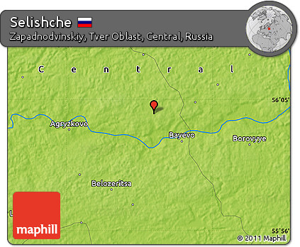 Physical Map of Selishche