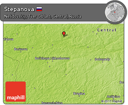 Physical 3D Map of Stepanova