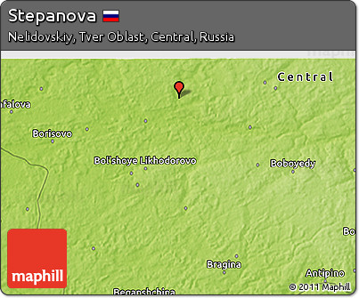 Physical 3D Map of Stepanova