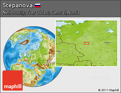 Physical Location Map of Stepanova