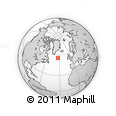 Outline Map of the Area around 55° 56' 31" N, 33° 4' 30" W, rectangular outline