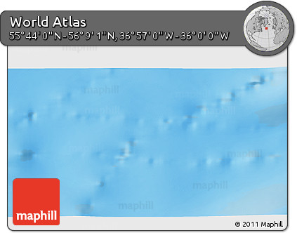 Physical 3D Map of the Area around 55° 56' 31" N, 36° 28' 30" W