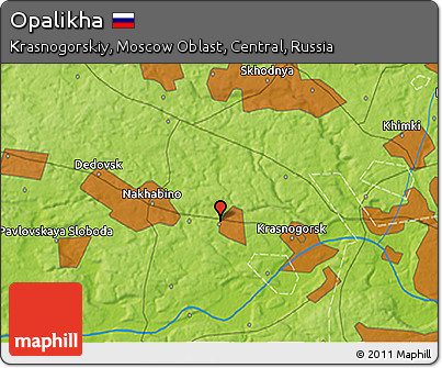 Physical 3D Map of Opalikha