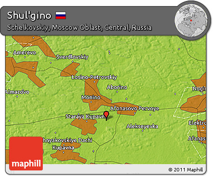 Physical 3D Map of Shul'gino