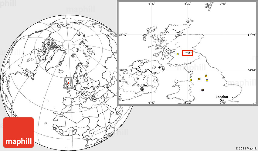 Blank Location Map of Inverkeithing