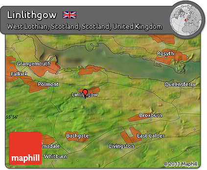 Satellite Map of Linlithgow