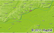 Physical Map of Krasnyy Luch