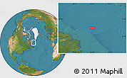 Satellite Location Map of the area around 55° 56' 31" N, 53° 28' 30" W