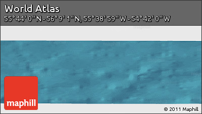 Satellite Panoramic Map of the Area around 55° 56' 31" N, 55° 10' 29" W
