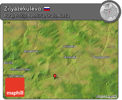 Satellite Map of Zilyazekulevo