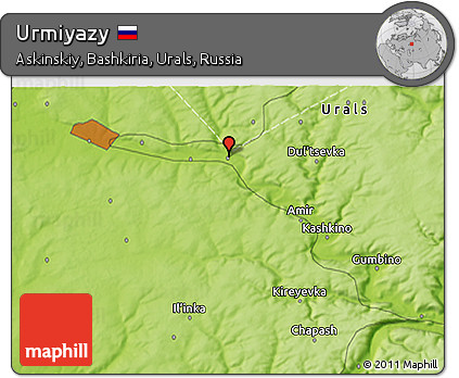 Physical 3D Map of Urmiyazy
