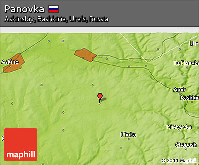 Physical 3D Map of Panovka