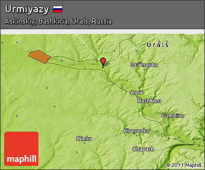 Physical 3D Map of Urmiyazy