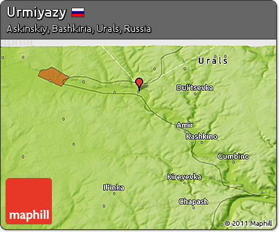 Physical 3D Map of Urmiyazy