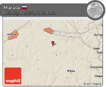 Shaded Relief 3D Map of Matala