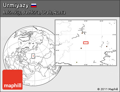 Blank Location Map of Urmiyazy