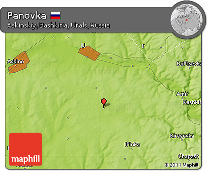 Physical Map of Panovka