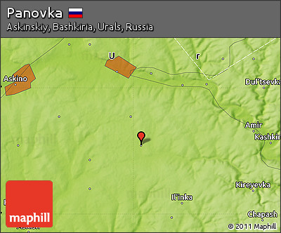 Physical Map of Panovka