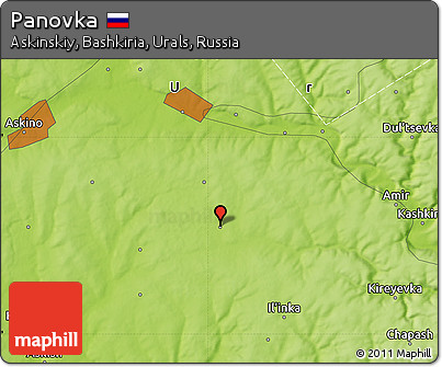 Physical Map of Panovka
