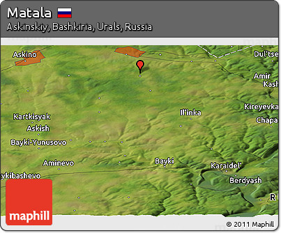 Satellite Panoramic Map of Matala