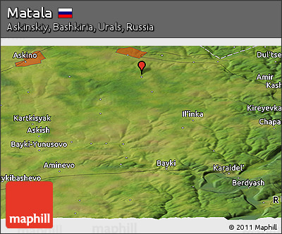 Satellite Panoramic Map of Matala