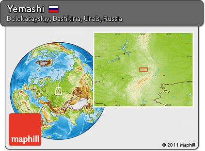 Physical Location Map of Yemashi