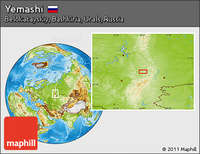 Physical Location Map of Yemashi