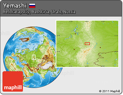 Physical Location Map of Yemashi