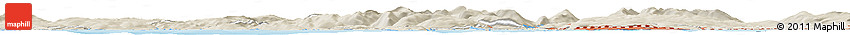 Shaded Relief Horizon Map of Helensburgh