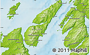 Physical Map of Kilmichael Glassary
