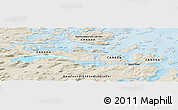 Shaded Relief Panoramic Map of the area around 55° 56' 31" N, 61° 7' 30" W
