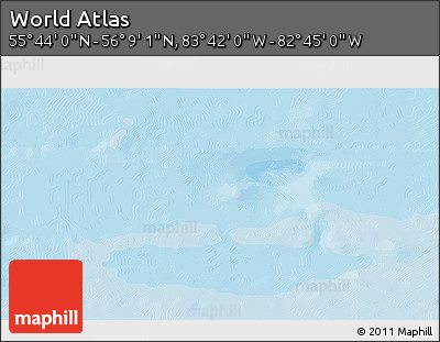 Political 3D Map of the Area around 55° 56' 31" N, 83° 13' 29" W