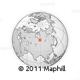 Outline Map of the Area around 55° 56' 31" N, 88° 28' 29" E, rectangular outline