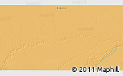 Political 3D Map of the area around 55° 56' 31" N, 88° 19' 29" W