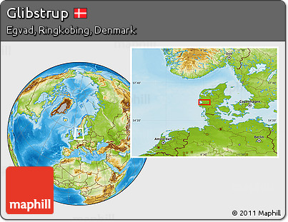 Physical Location Map of Glibstrup