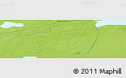 Physical Panoramic Map of the area around 55° 56' 31" N, 96° 49' 29" W