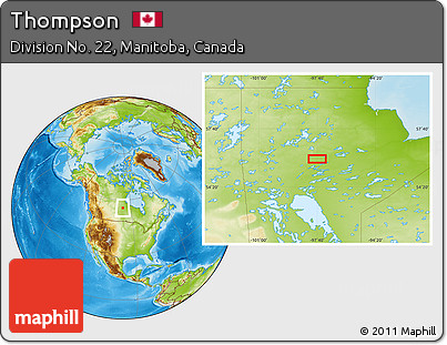 Physical Location Map of Thompson